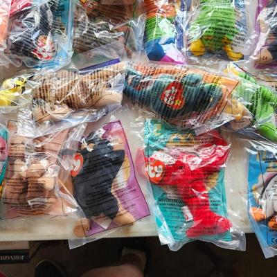 Lot of McDonald's Teenie beanie baby's in Original plastic, 1998-2001 Sealed