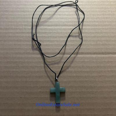 GREEN CROSS NECKLACE