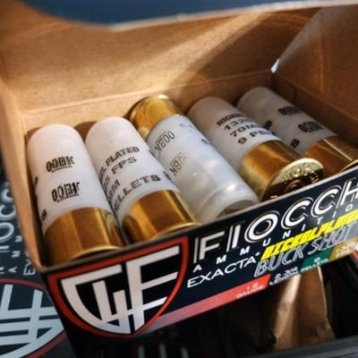 Brand New FIOCCHI 12 Gauge Nickel Plated EXACTA Buckshot