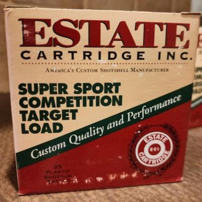 (6) Boxes Of ESTATE 12 Gauge 2 3/4" SHOTGUN SHELLS