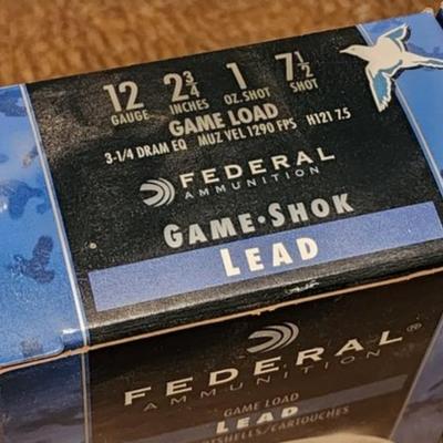 (2) Boxes Of 12 Gauge FEDERAL 2 3/4" Shotgun Shells