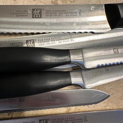 Zwilling/ Henckels knife set kitchen lot..