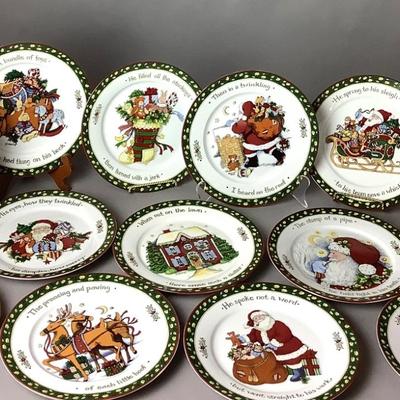 340 Portmeirion Christmas Story Plates