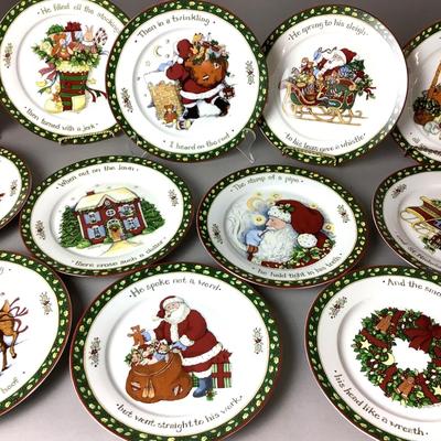 340 Portmeirion Christmas Story Plates