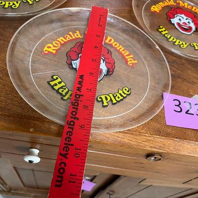 Ronald McDonald plastic plates
