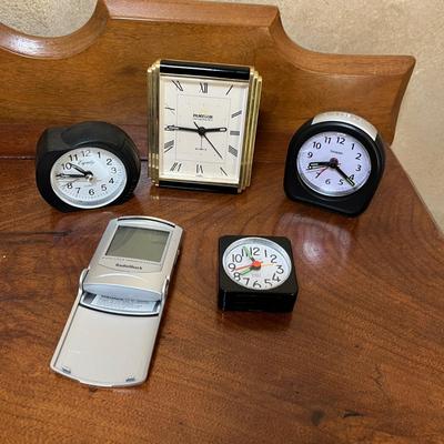 Assortment of alarm clocks