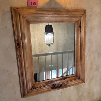 Rustic Knotty Pine mirror