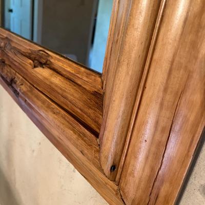 Rustic Knotty Pine mirror