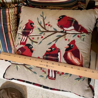 Bird and Stripped pillows