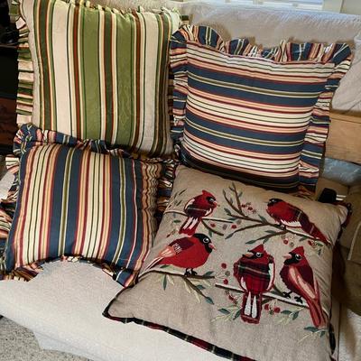 Bird and Stripped pillows