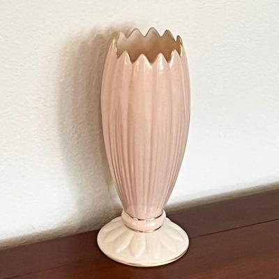 LENOX ~ Flower Blossom ~ 9” Pink Porcelain Vase
