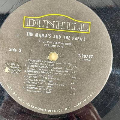 Vintage Vinyl 33RPM Album: The Mama's and the Papa's - If You Can Believe Your Eyes and Ears