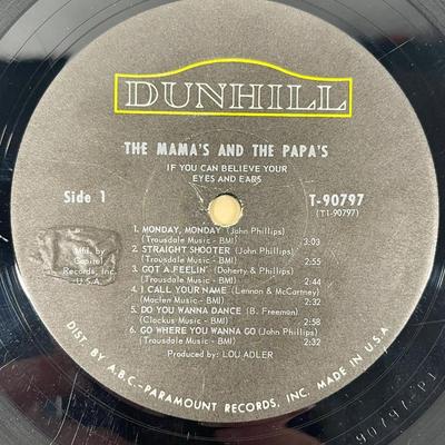 Vintage Vinyl 33RPM Album: The Mama's and the Papa's - If You Can Believe Your Eyes and Ears