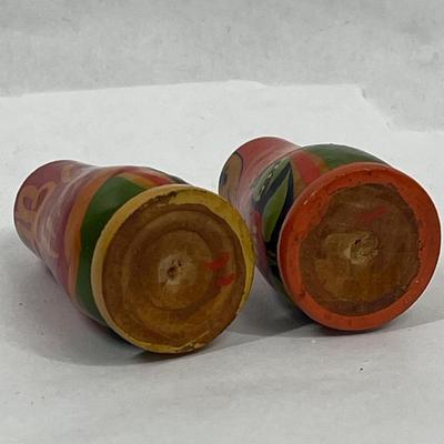 Vintage Wooden Dolls Matryoshka, Small Russian Dolls