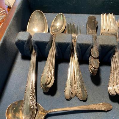 International Sterling Flatware Set Service for 8