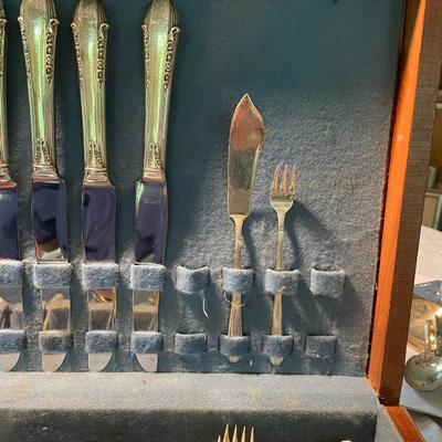 International Sterling Flatware Set Service for 8