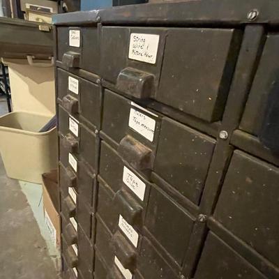 Industrial Green 27 Drawer Cabinet