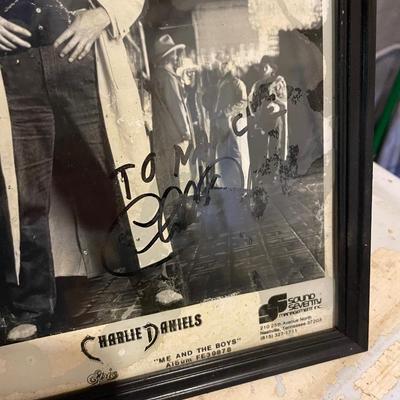 Signed Willie Nelson & Charlie Daniels Photos