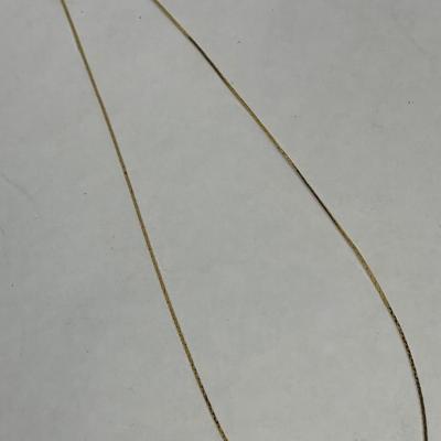 gold tone chain necklace