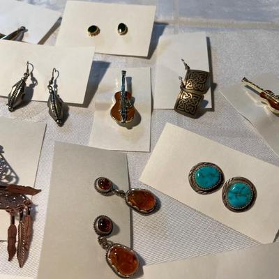 Earring Lot Some Sterling