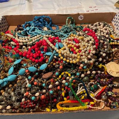 Beads Necklaces Coral, Turquoise, Costume