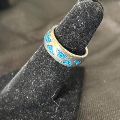 Vintage 70’s Navajo Silver & Turquoise Ring Tone costume