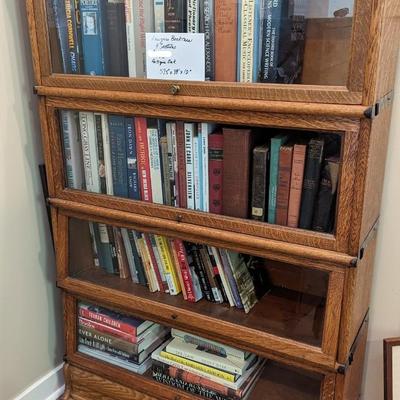 Antique Oak Lawyers book case