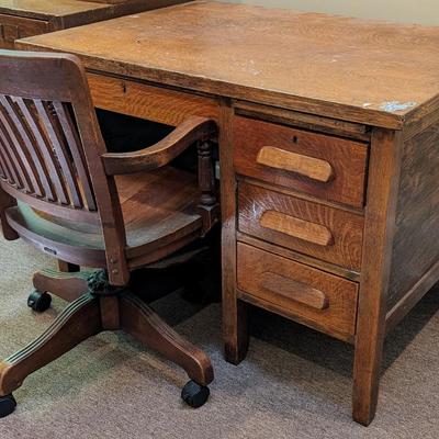 Antique Oak office desk