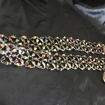 Really cool Belt, rainbow, multicolor, bead, or glass type / m or l size