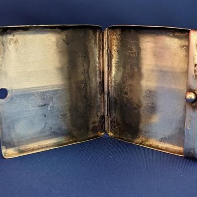 Pair of Vintage German 835 silver cigarette and match case