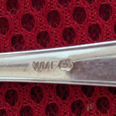 WMF Antique Art Nouveau Fish cutlery set Forks and knives for 12. Elegant quality Silverplate