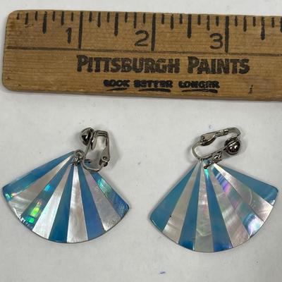 Vintage Costume Clip-on Dangling Earrings