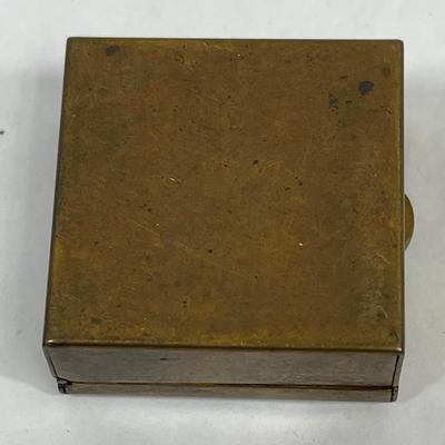 Vintage Brass Pill Box or Snuff Box