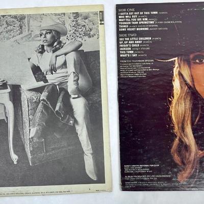 (2) Vintage 33RPM Vinyl Albums: Nancy Sinatra