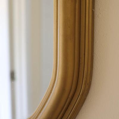 Gold Oval Mirror