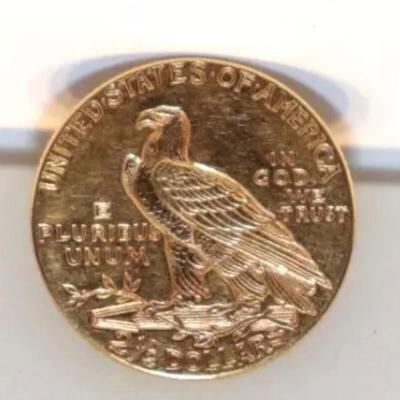 1915 US 2 1/2 Indian Gold Piece AU