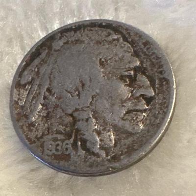 1936 INDIAN HEAD BUFFALO NICKEL