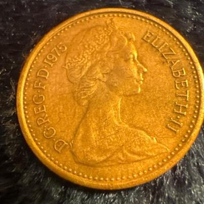 Free combine ship Half Penny Coin 1975 - 1/2 Penny - Queen Elizabeth II - British Coins