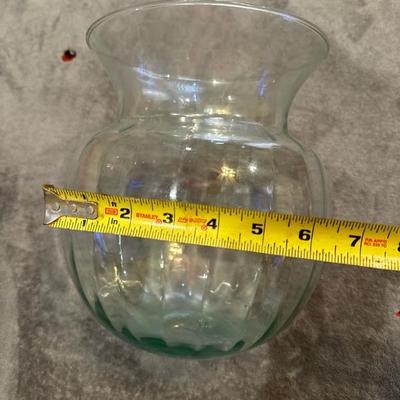 Glass vase 10 x8x 6 free combine ship