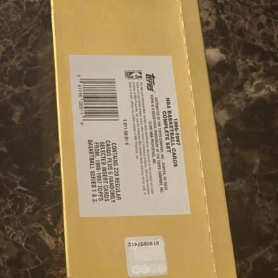 1996-97 TOPPS BASKETBALL FACTORY SEALED GOLD BAR-COMPLETE SET-KOBE RC+AUTO LOOK!