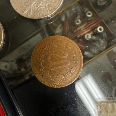 MEXICO - BEAUTIFUL HISTORICAL BRONZE 20 CENTAVOS, 1920,