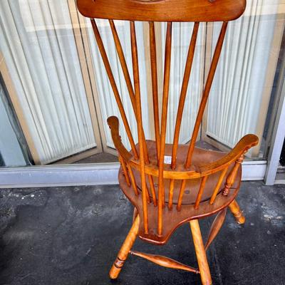 Vintage 1800s Wooden Colonial S Bent Brothers handmade chair