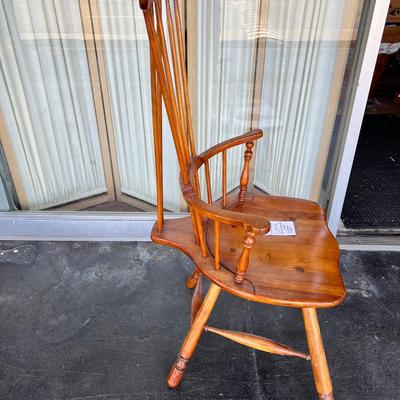 Vintage 1800s Wooden Colonial S Bent Brothers handmade chair