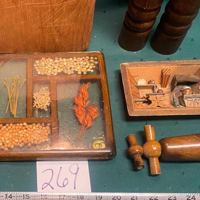 Vintage Wooden Kitchen Lot