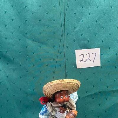 Vintage Mexican Folk Art Marionette Puppet
