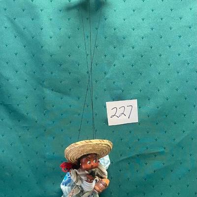 Vintage Mexican Folk Art Marionette Puppet