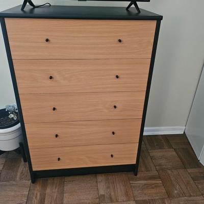 5 Drawer Vertical Dresser 29.5 x 18 x 43