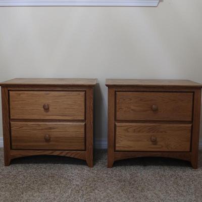 Two Drawer Nightstands (2)