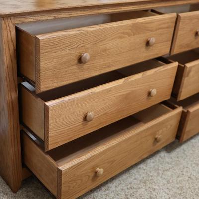 Six Drawer Dresser with Mirror