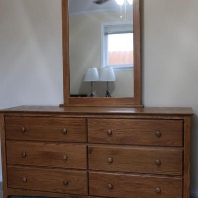 Six Drawer Dresser with Mirror - Excellent Condition!